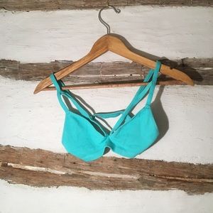 🍉 Free People Strappy Bralette Turquoise Xs/S